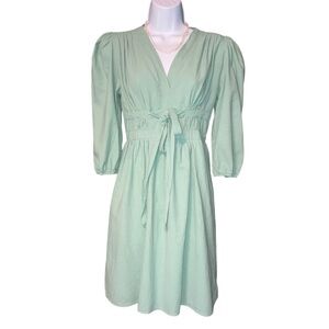 Eunice Green Women's Balloon Sleeve Dirndl Dress S